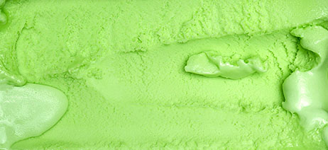 Closeup on a sheet of green sherbet