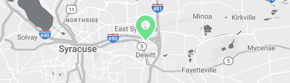 Map showing Verilife East Syracuse, NY medical dispensary location