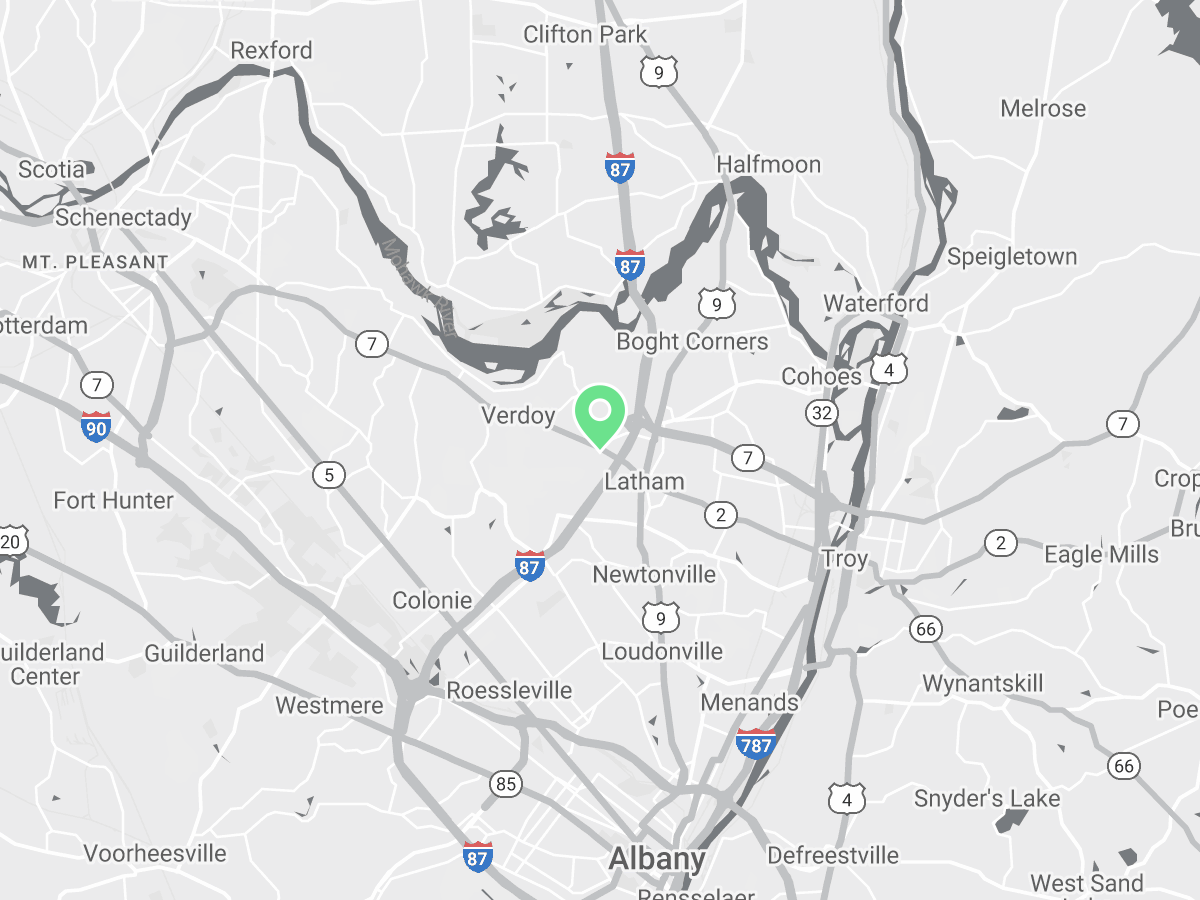 Map showing Verilife Albany, NY medical dispensary location