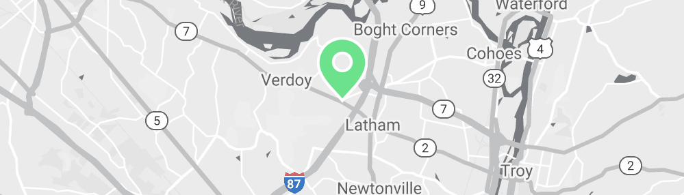 Map showing Verilife Albany, NY recreational dispensary location