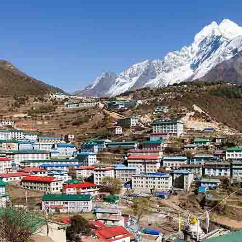 Village in the Hindu Kush mountain range