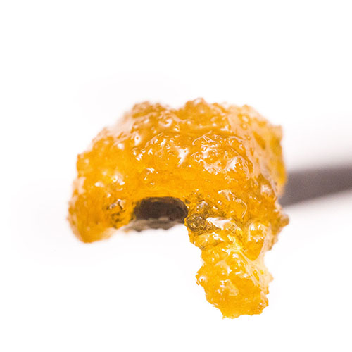 Cannabis live resin concentrate on a dab tool