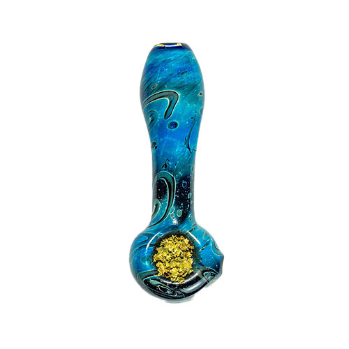 Blue glass handpipe 
