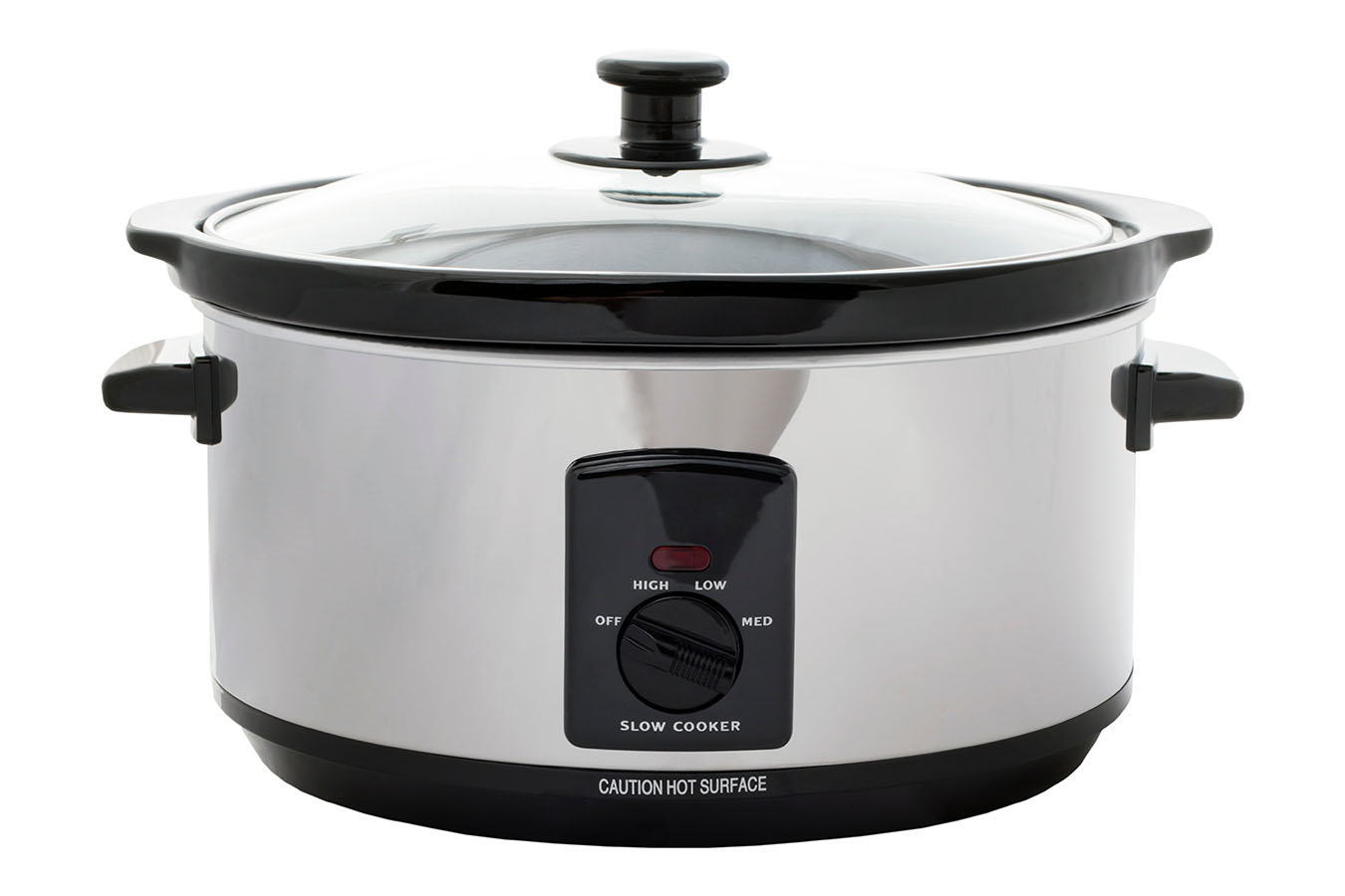 Generic slow cooker on a white background
