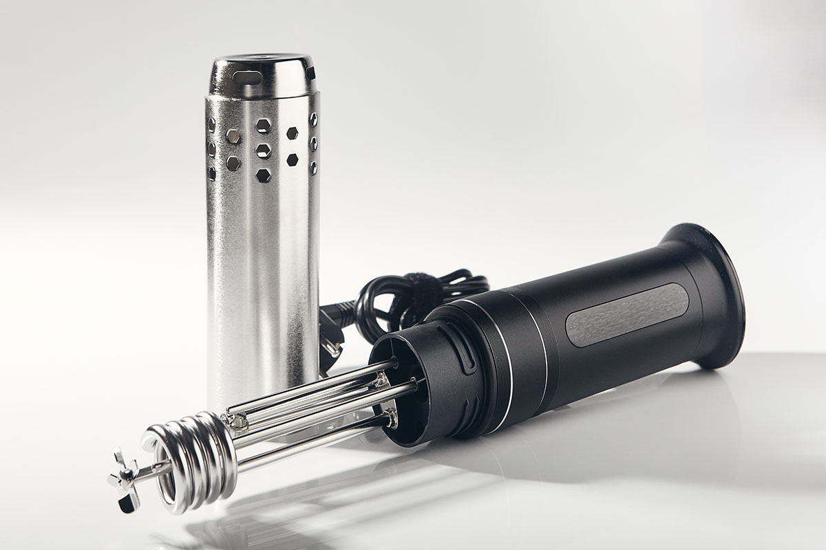 Sous vide on a white background